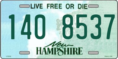 NH license plate 1408537
