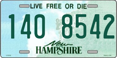 NH license plate 1408542