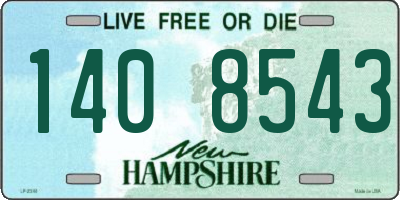 NH license plate 1408543