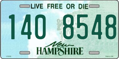 NH license plate 1408548