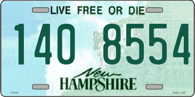 NH license plate 1408554