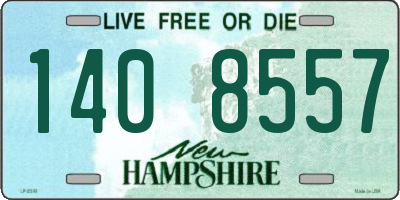 NH license plate 1408557