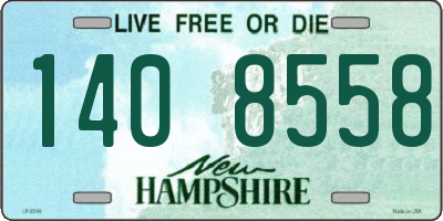 NH license plate 1408558