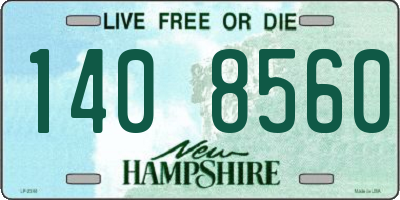 NH license plate 1408560