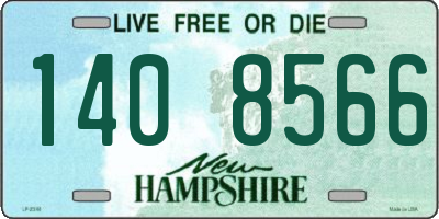 NH license plate 1408566