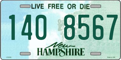 NH license plate 1408567