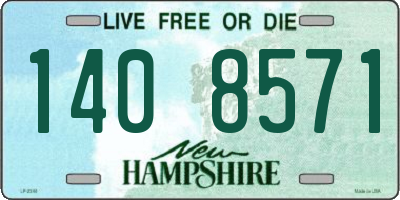 NH license plate 1408571