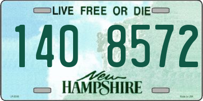 NH license plate 1408572