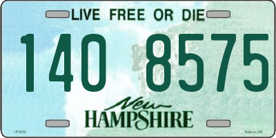 NH license plate 1408575