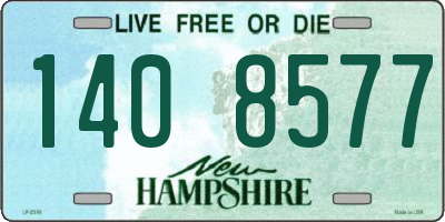 NH license plate 1408577