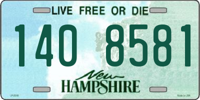 NH license plate 1408581
