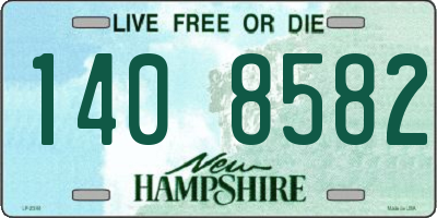 NH license plate 1408582