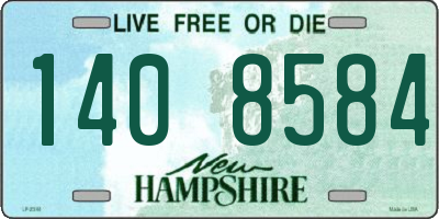 NH license plate 1408584
