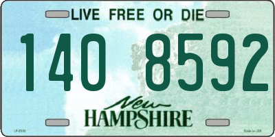 NH license plate 1408592