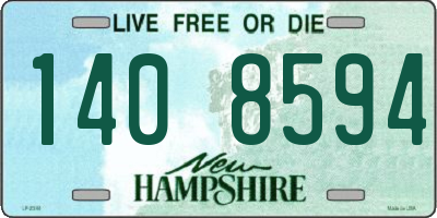 NH license plate 1408594