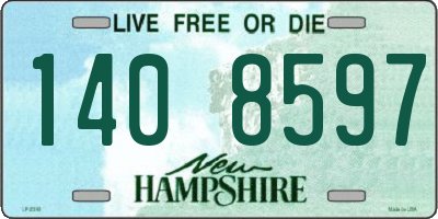 NH license plate 1408597