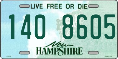NH license plate 1408605