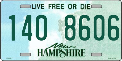 NH license plate 1408606