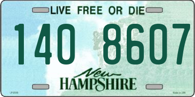 NH license plate 1408607