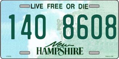 NH license plate 1408608