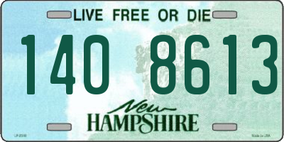 NH license plate 1408613