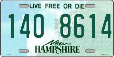 NH license plate 1408614