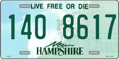NH license plate 1408617