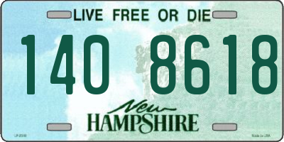 NH license plate 1408618