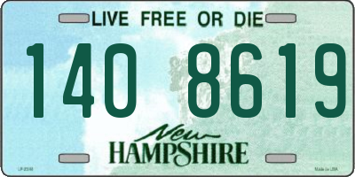 NH license plate 1408619