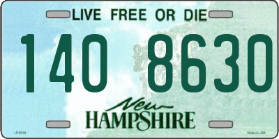 NH license plate 1408630