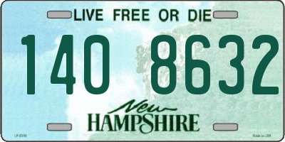NH license plate 1408632