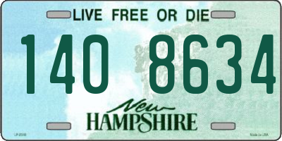 NH license plate 1408634