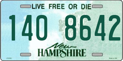 NH license plate 1408642