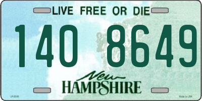 NH license plate 1408649