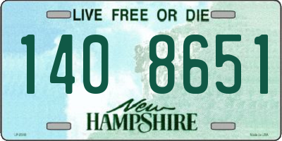 NH license plate 1408651