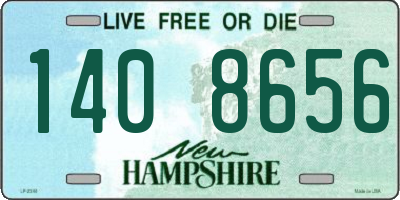 NH license plate 1408656