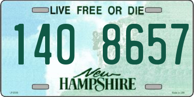NH license plate 1408657