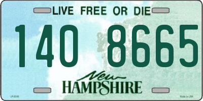 NH license plate 1408665