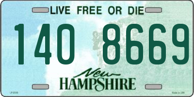 NH license plate 1408669