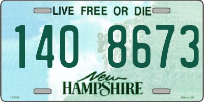 NH license plate 1408673