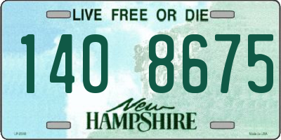 NH license plate 1408675