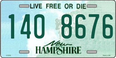 NH license plate 1408676