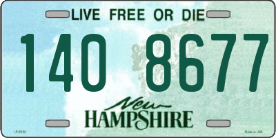 NH license plate 1408677