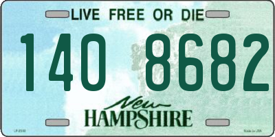 NH license plate 1408682