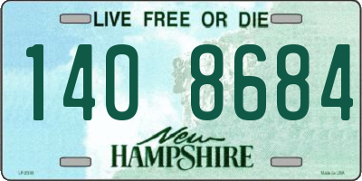 NH license plate 1408684