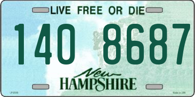 NH license plate 1408687