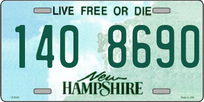 NH license plate 1408690