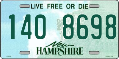 NH license plate 1408698