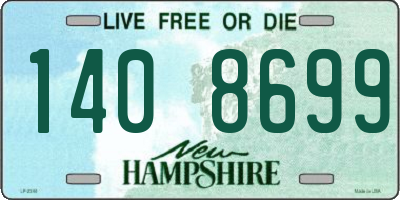 NH license plate 1408699