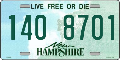 NH license plate 1408701